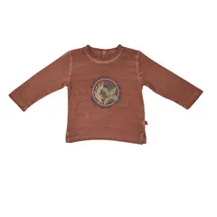 PILLIN - Polera Manga Larga Bebé Niño Naranja