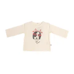 PILLIN - Polera Manga Larga Bebé Niño Crudo