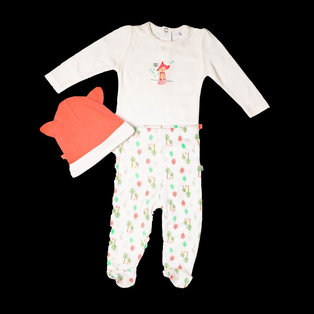 PILLIN - Set 3Pcs Newborn Bebe Algodón Invierno Niña Multicolor PILLIN