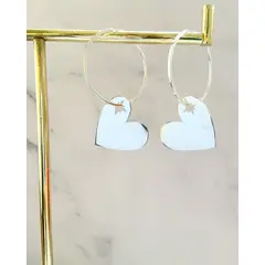 FORMAS AG - Argollas corazón universo Plata