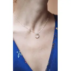 FORMAS AG - Collar Luna Simple PLATA