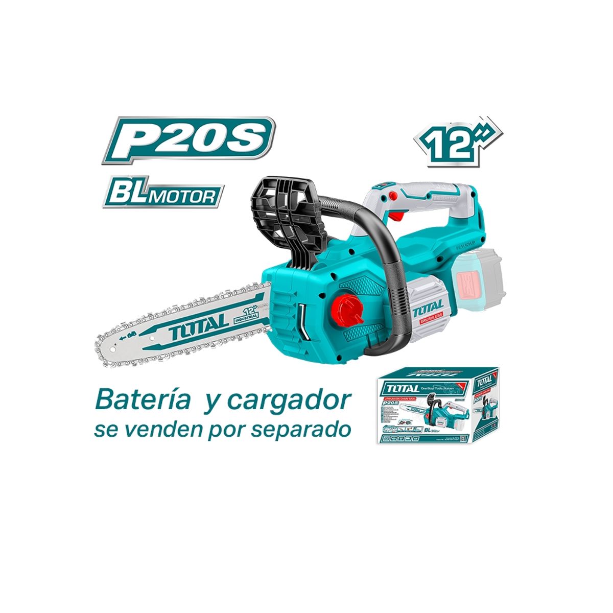 TOTAL TOOLS - Motosierra Inalámbrica 20v