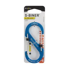 NITE IZE - Mosquetón S-Biner® Aluminum Dual Carabiner 4 Azul