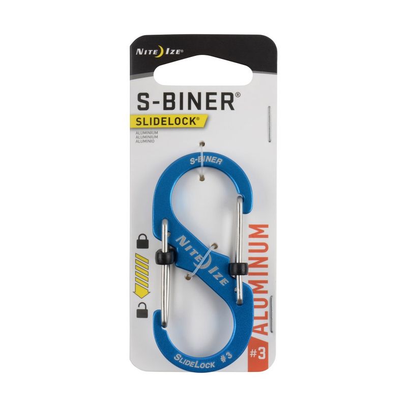 NITE IZE - Mosquetón S-Biner® SlideLock® Aluminum 3 Nite Ize Azul