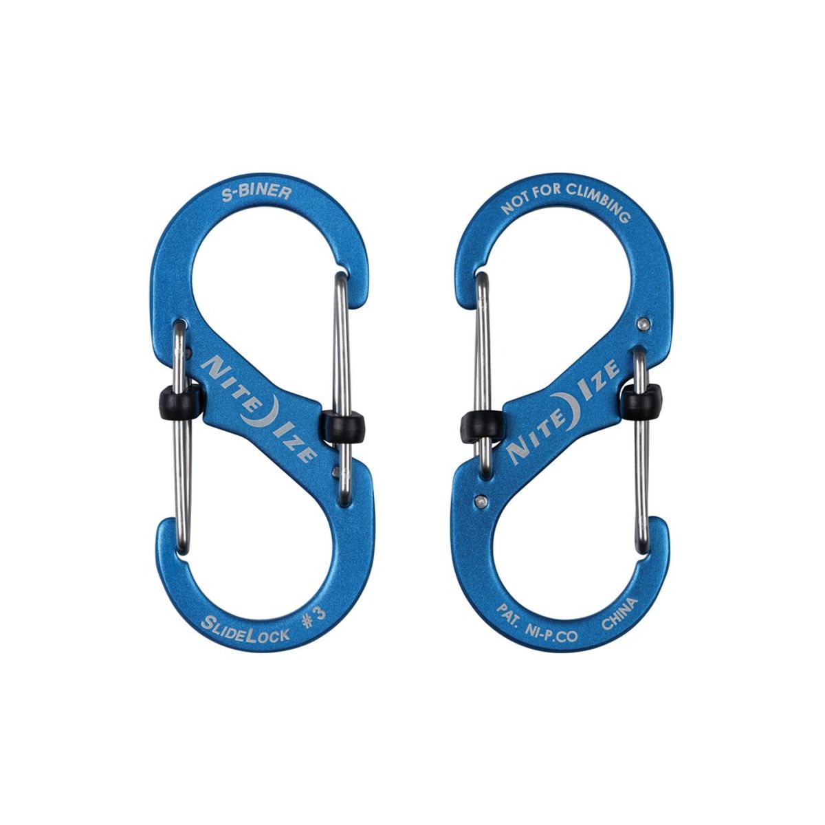NITE IZE - Mosquetón S-Biner® SlideLock® Aluminum 3 Nite Ize Azul