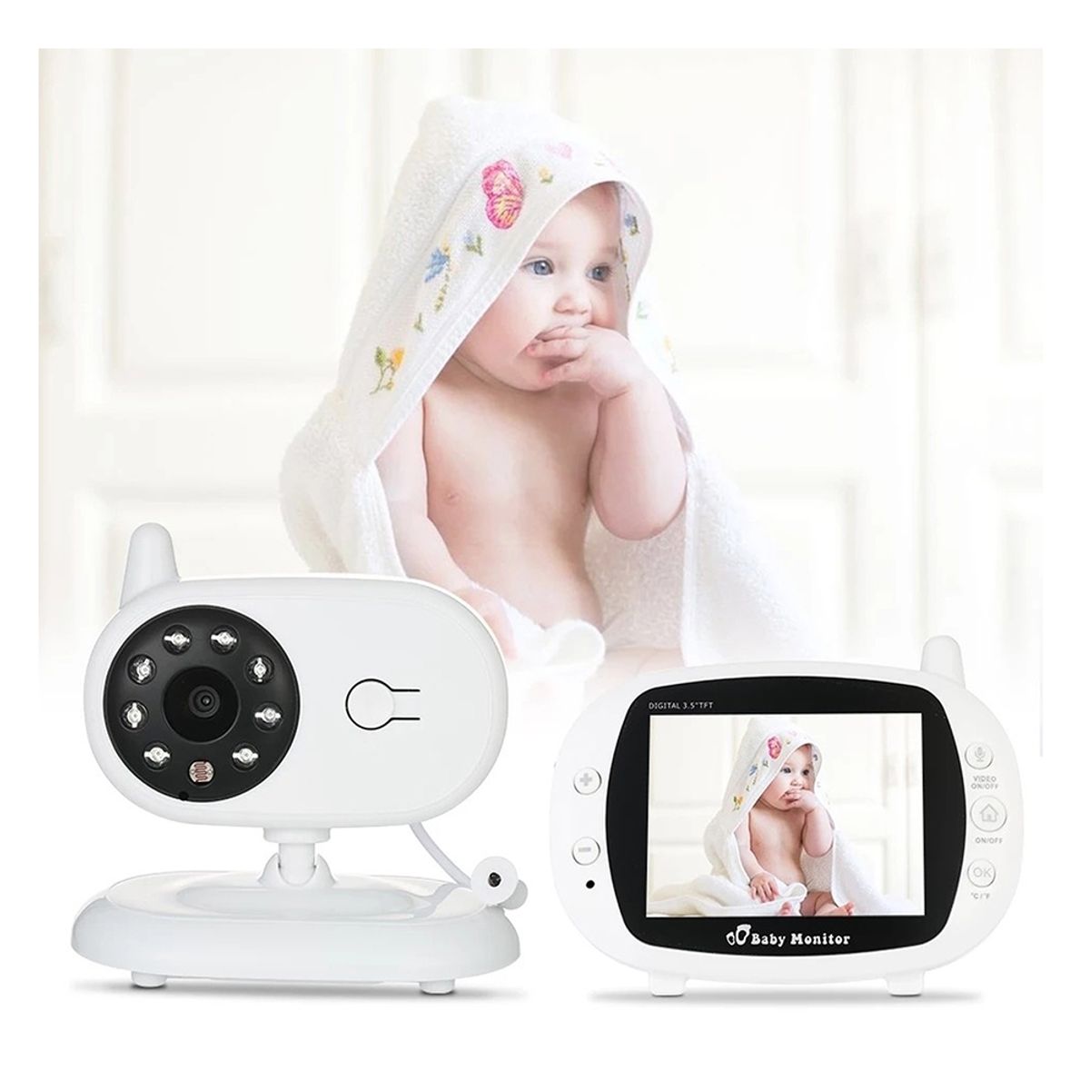 GENERICO - Camara Monitor Bebe Con Microfono SP850 Vision Nocturna