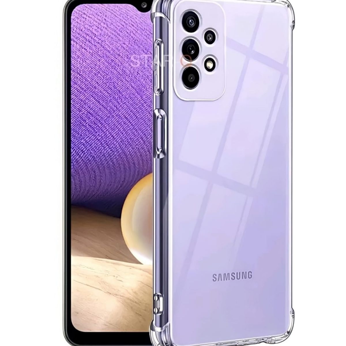 GENERICO - CARCASA PARA SAMSUNG A52S TRANSPARENTE ANTIGOLPE