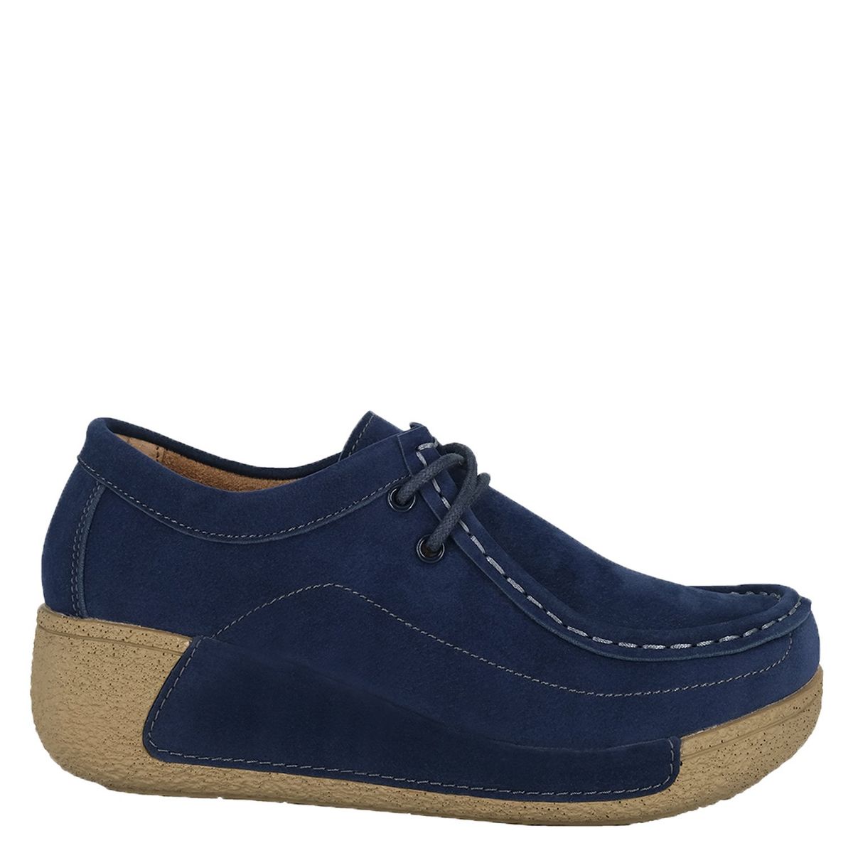 ALQUIMIA - Mocasin Mujer Azul Duque Alquimia