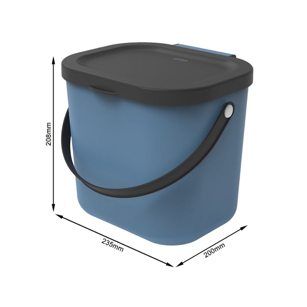 HBT - Basurero Albula 6 lts ROTHO Azul