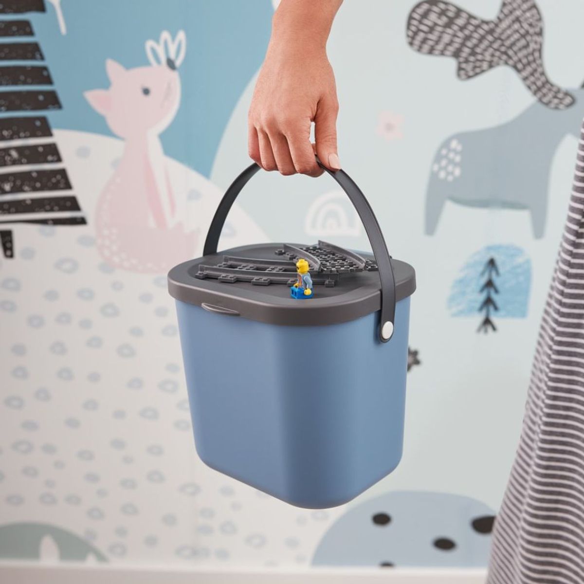 HBT - Basurero Albula 6 lts ROTHO Azul