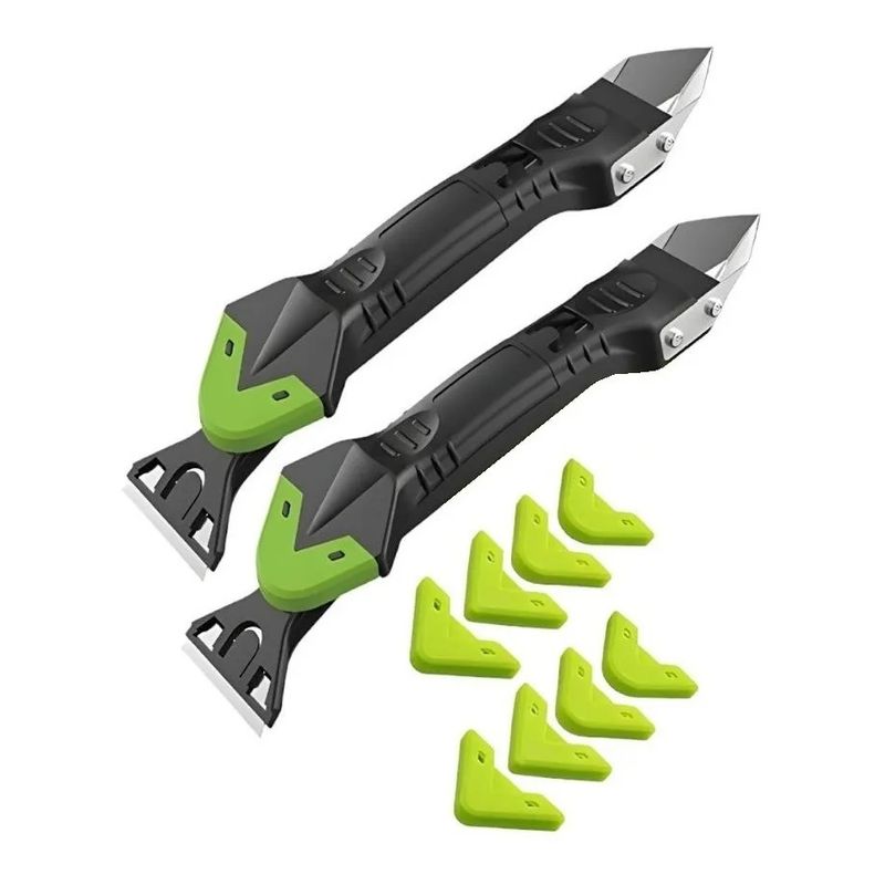 GENERICO - Pack X2 Raspador Sellador Silicona Removedor Silicona 5en1