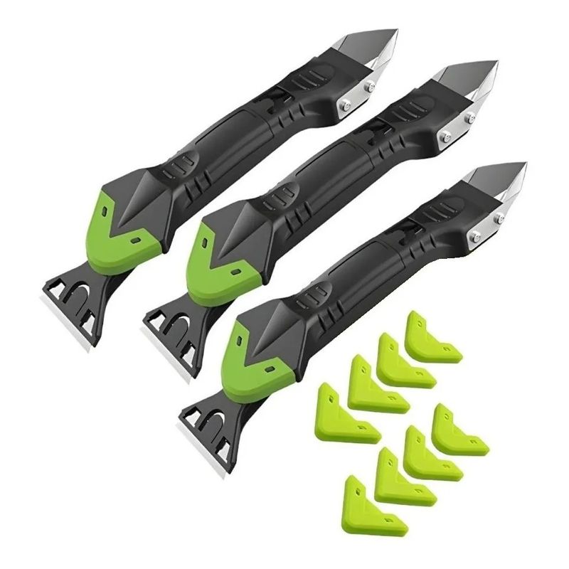 GENERICO - Pack X3 Raspador Sellador Silicona Removedor Silicona 5en1