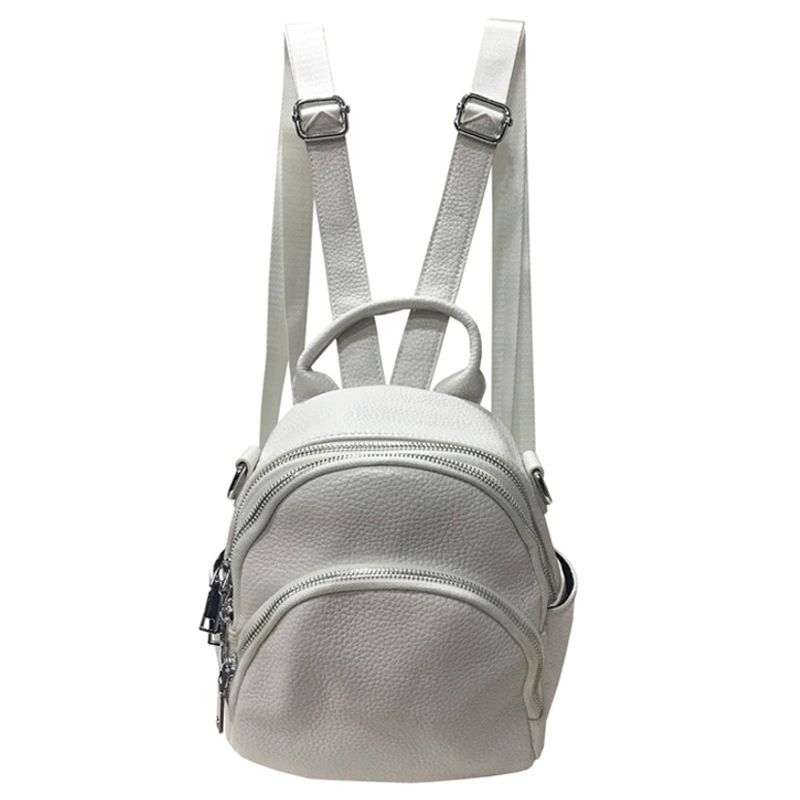 TODOPIEL - Mochila Cuero Mujer Blanco Todopiel