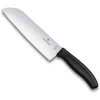 Cuchillo Santoku swiss classic color Negro, 17 cm. Blister