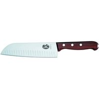 Cuchillo Santoku Rosewood color Café, 17 cm.