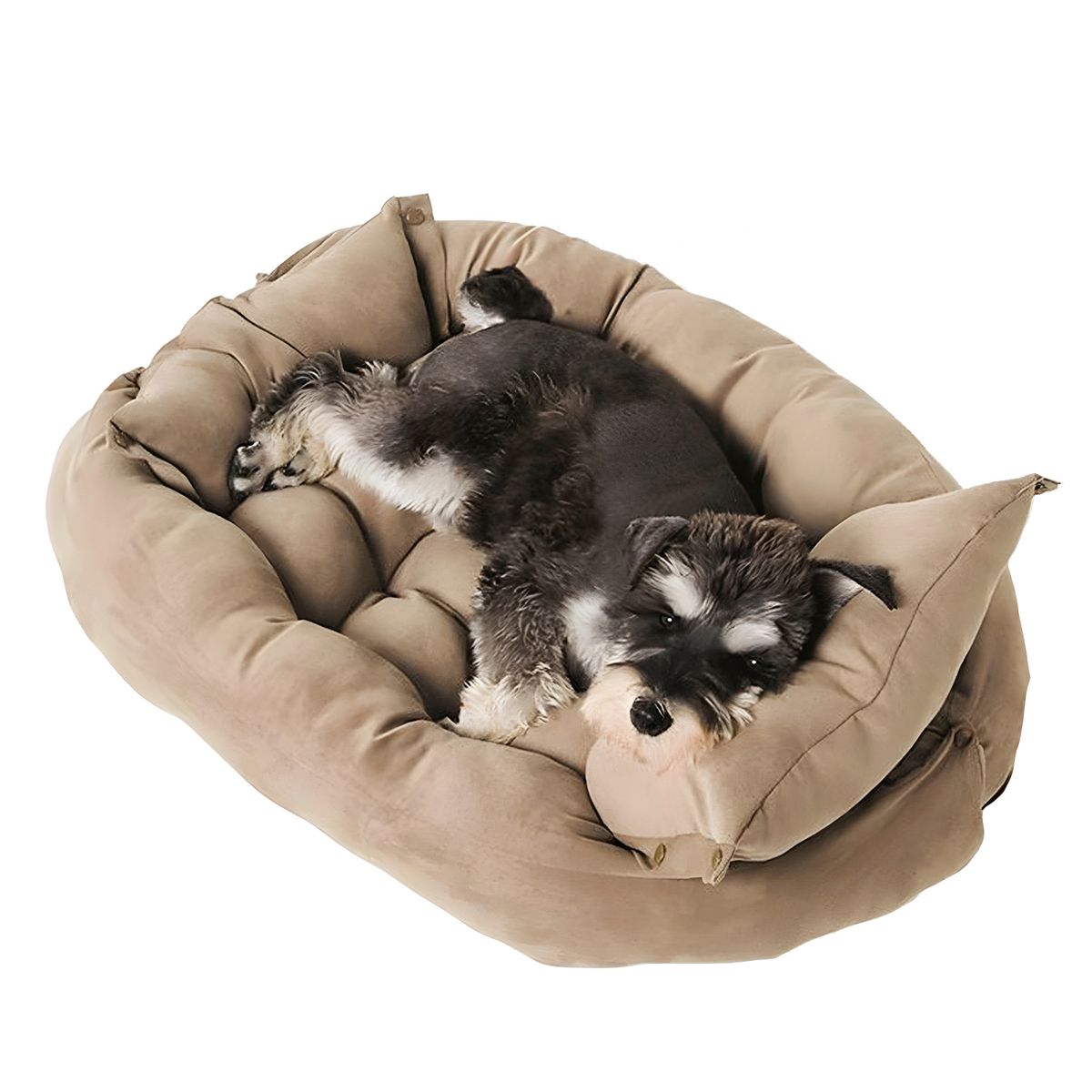 PETWOOW - Cama para mascotas perros y gatos 68x50x40 beige petwoow