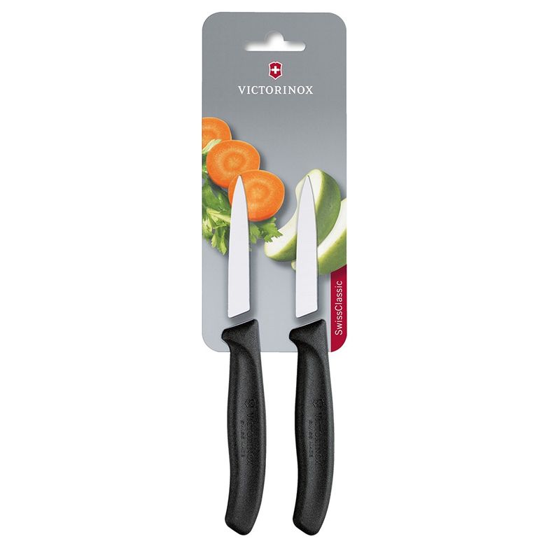 VICTORINOX - Cuchillo para verdura swiss classic color Negro, 8 cm. Victorinox