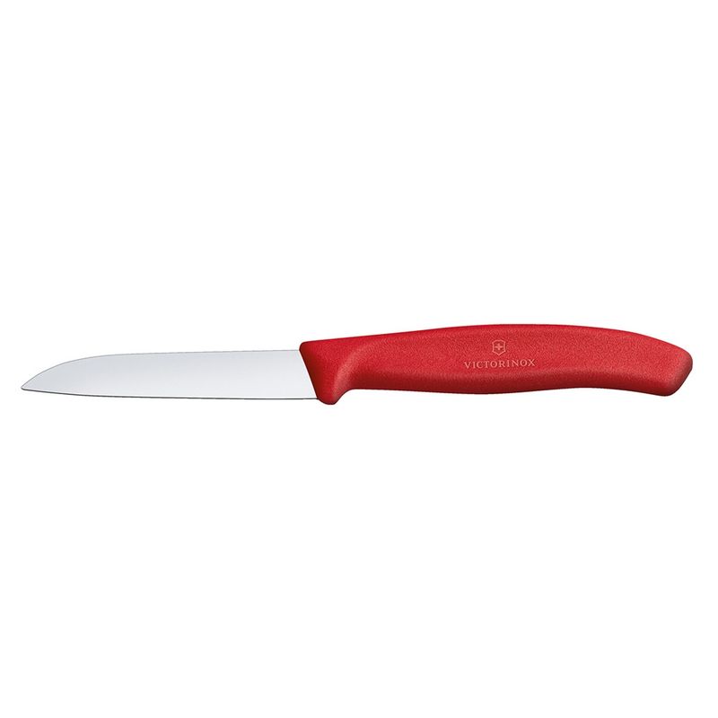 VICTORINOX - Cuchillo de cocina swiss classic recto color Rojo, 8 cm. Victorinox