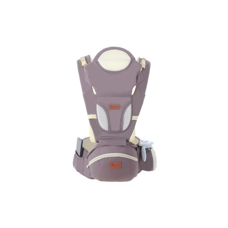 GENERICO - Portabebe Ergonomico con Soporte y Bolso Gris
