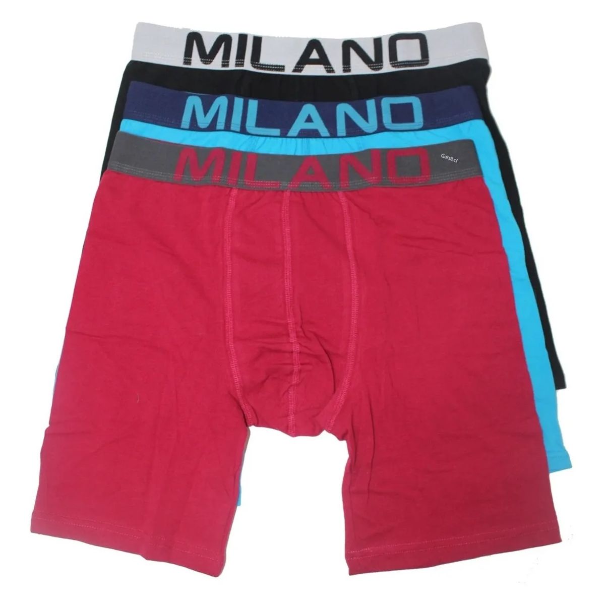 GARSIL - 12 Bóxer De Algodón Pierna Larga Hombre - Precio Por Docena.