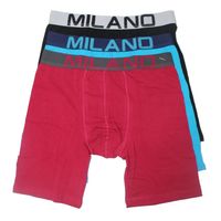 12 Bóxer De Algodón Pierna Larga Hombre - Precio Por Docena.