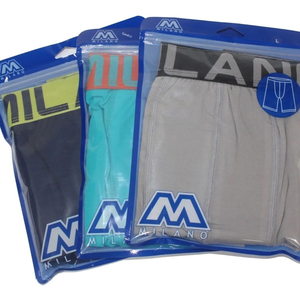 GARSIL - 12 Bóxer De Algodón Pierna Larga Hombre - Precio Por Docena.