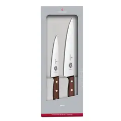 VICTORINOX - Set Trinchar Rosewood color Café