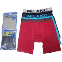 6 Bóxer De Algodón Pierna Larga Hombre - Precio Por 6 Unidades.