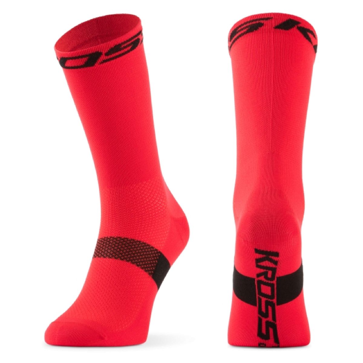 KROSS - Calcetines Kross Pave Hi Negro/rojo Md