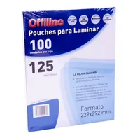 Laminas Termolaminar Pouches Tamaño Carta 125mic 100u