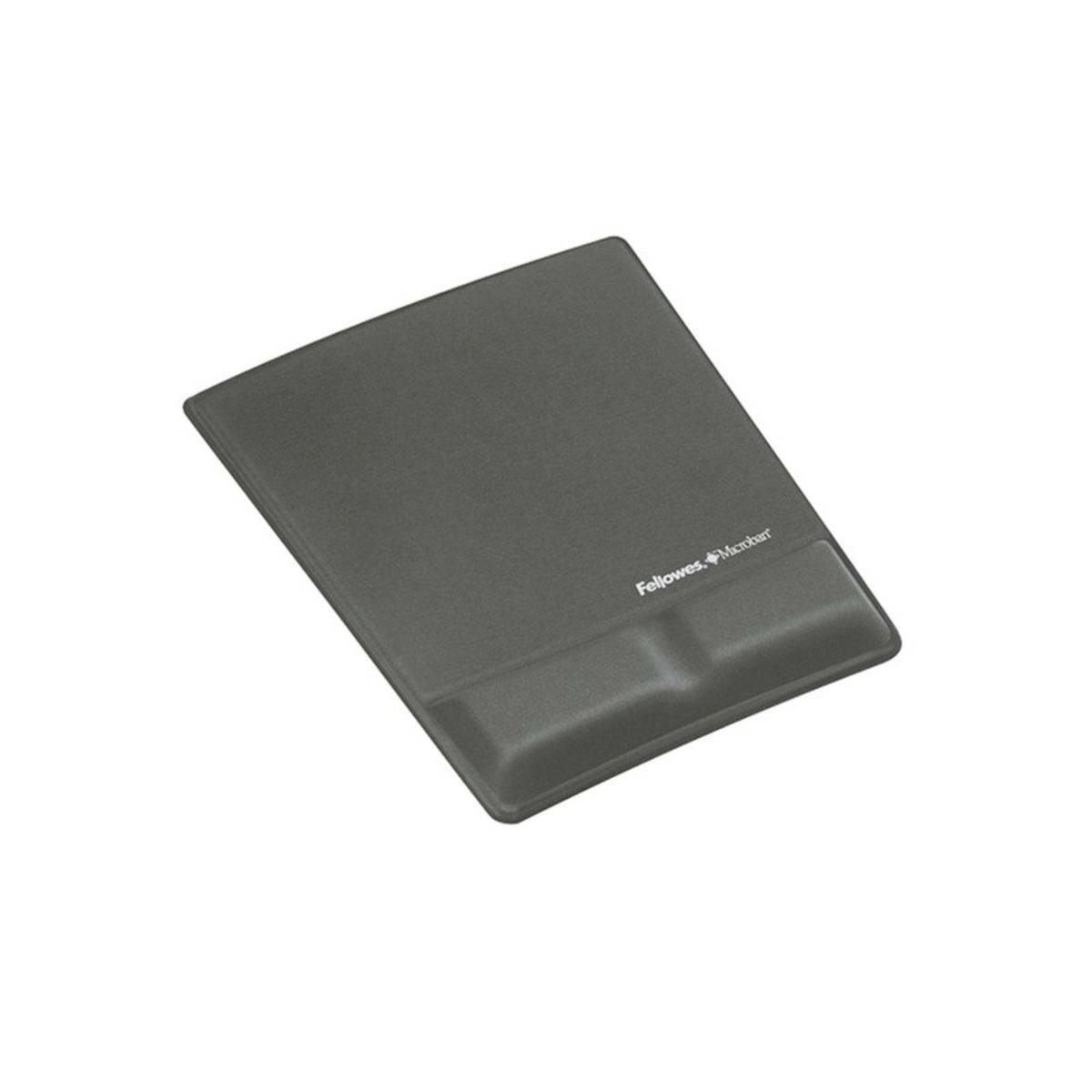 FELLOWES - Mouse Pad con apoya muñecas gris hilado FELLOWES