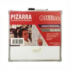 OFFILINE - Pizarra Acrílica / Blanca 30x30cm