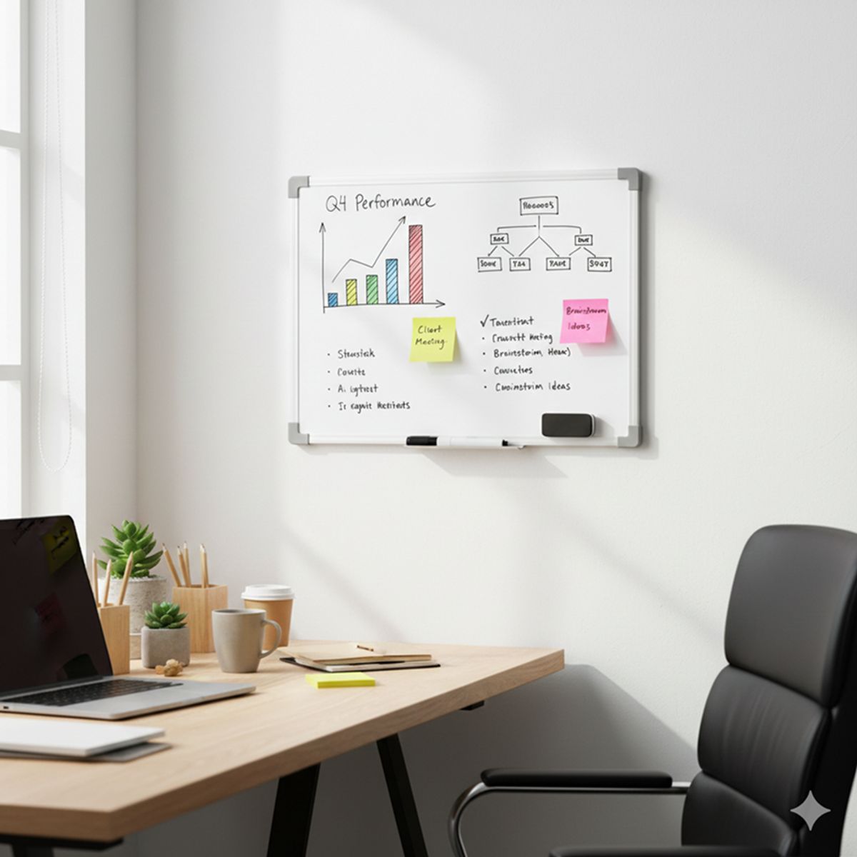 OFFILINE - Pizarra Blanca  Acrílica 36X28cm - Blanco