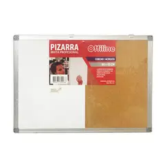 OFFILINE - Pizarra mixta blanca / corcho 60X45cm
