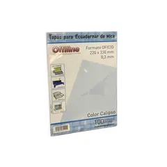 OFFILINE - Tapa para encuadernar Mica Calipso Oficio 100 Unidades
