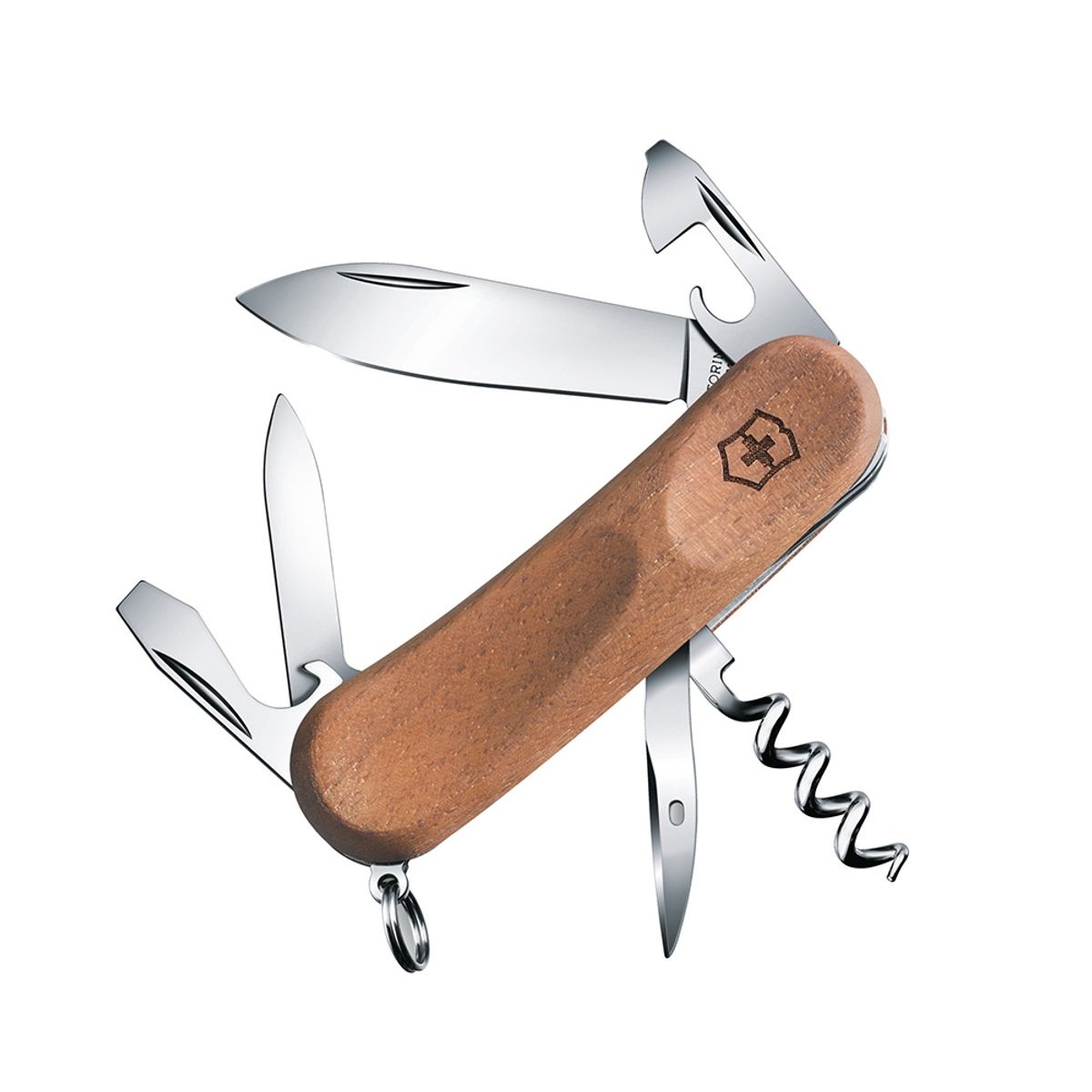 VICTORINOX - Navaja Evolution Wood 10 color Nuez Victorinox