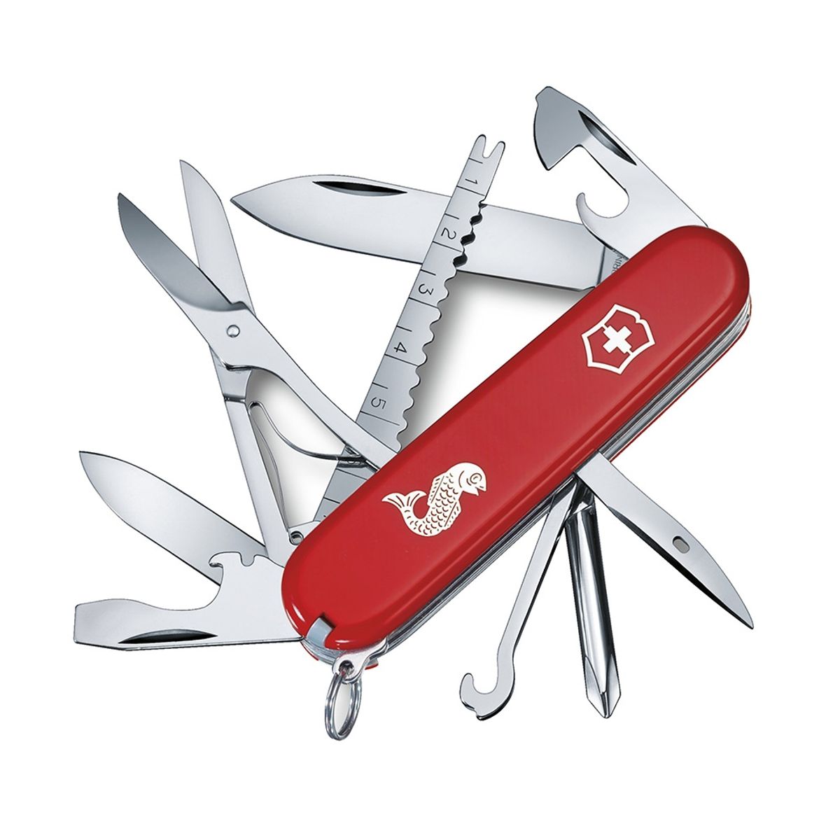 VICTORINOX - Navaja Fisherman color Rojo Victorinox