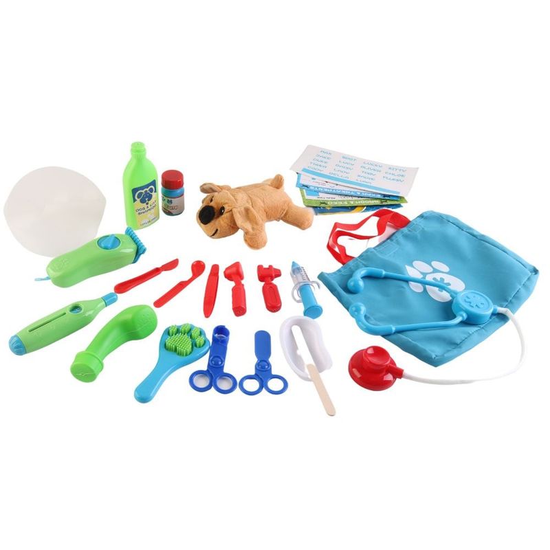 SPACEZAT - Set Veterinario de Juguete Incluye Mascota 23pcs
