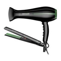 Pack Secador de Pelo Bora y Plancha Alisadora Elegance Avocado