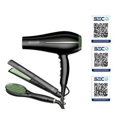 Imagen 2 del producto Pack Triple Secador Bora de Pelo Alisador y Cepillo Avocado