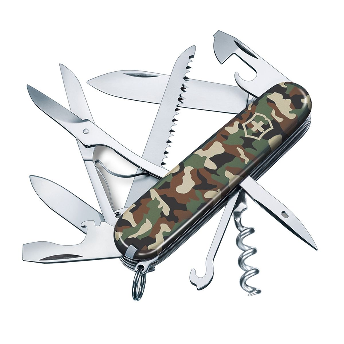 VICTORINOX - Navaja Huntsman color Camuflaje Verde Victorinox