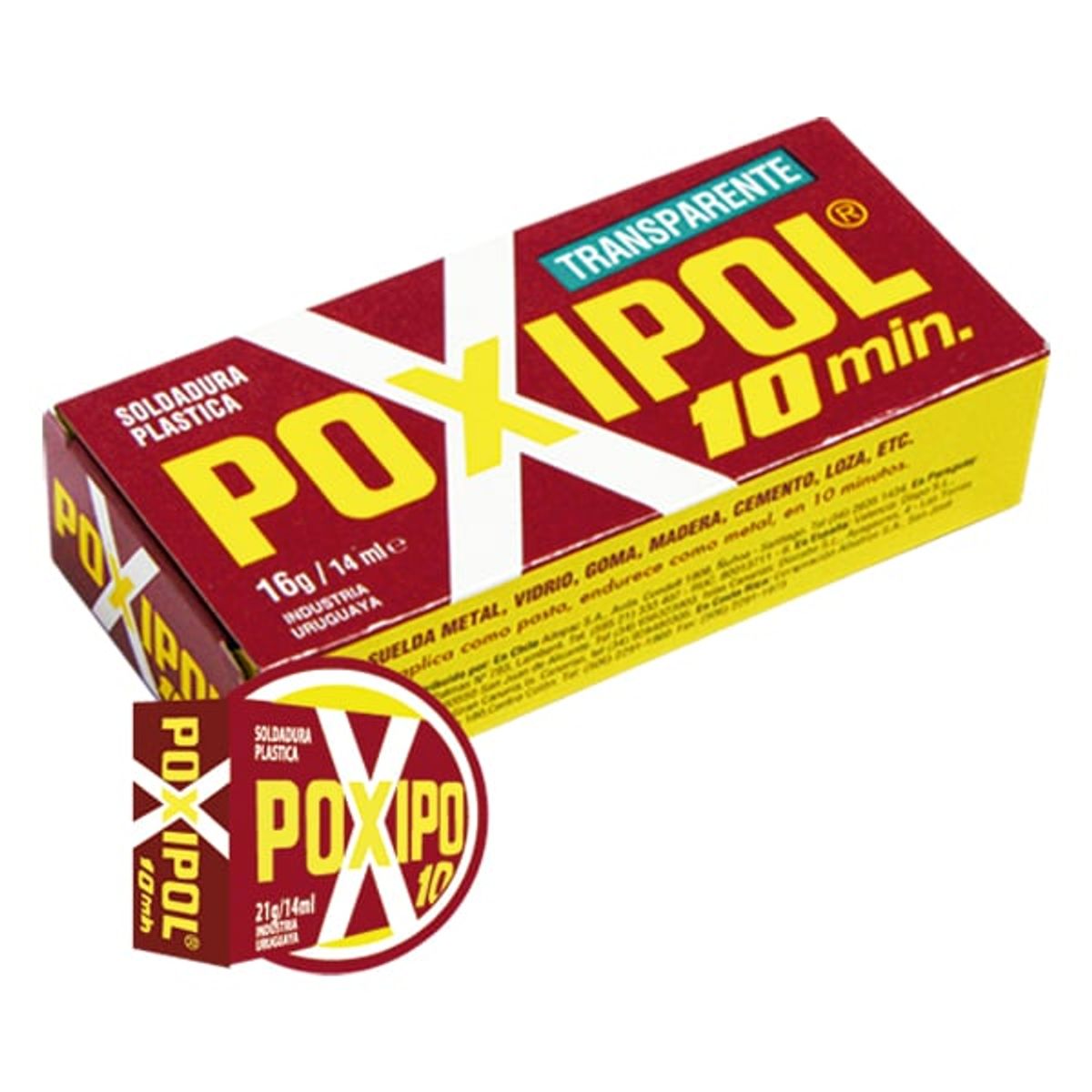 POXIPOL - Adhesivo transparente poxipol 10 Min 70ml