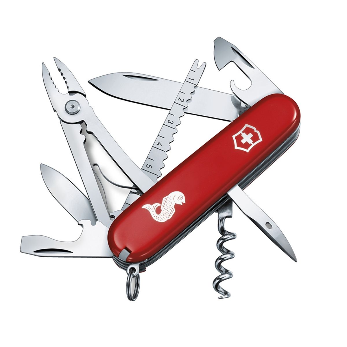 VICTORINOX - Navaja Angler color Rojo Victorinox