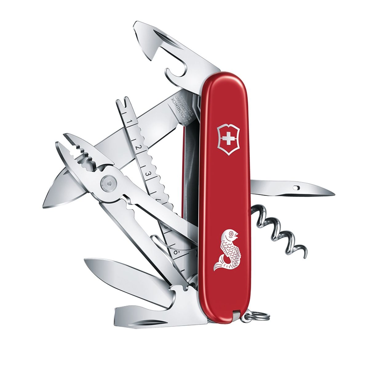 VICTORINOX - Navaja Angler color Rojo Victorinox