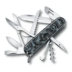 VICTORINOX - Navaja Huntsman Camuflaje Azul