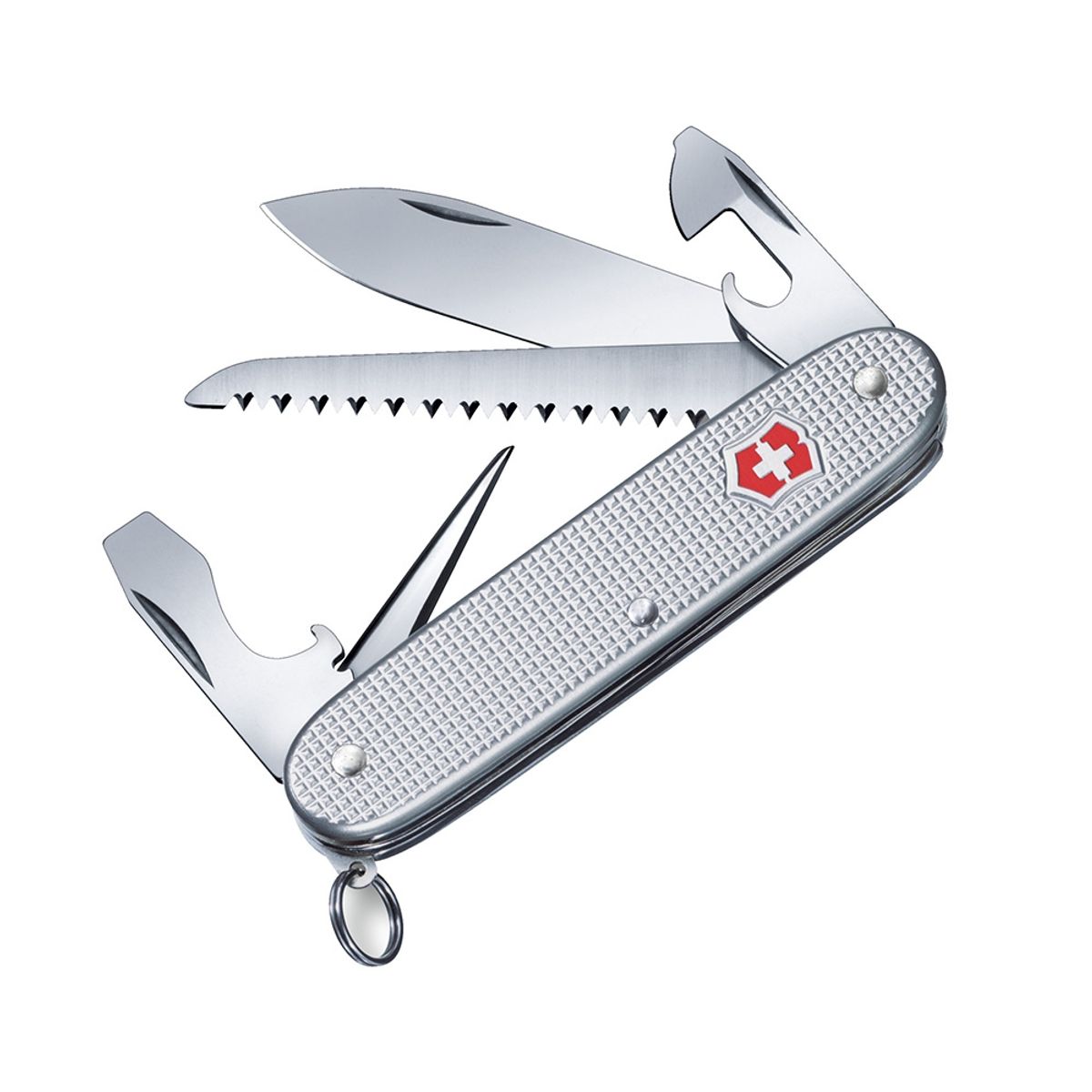 VICTORINOX - Navaja Farmer Alox color Plata Victorinox