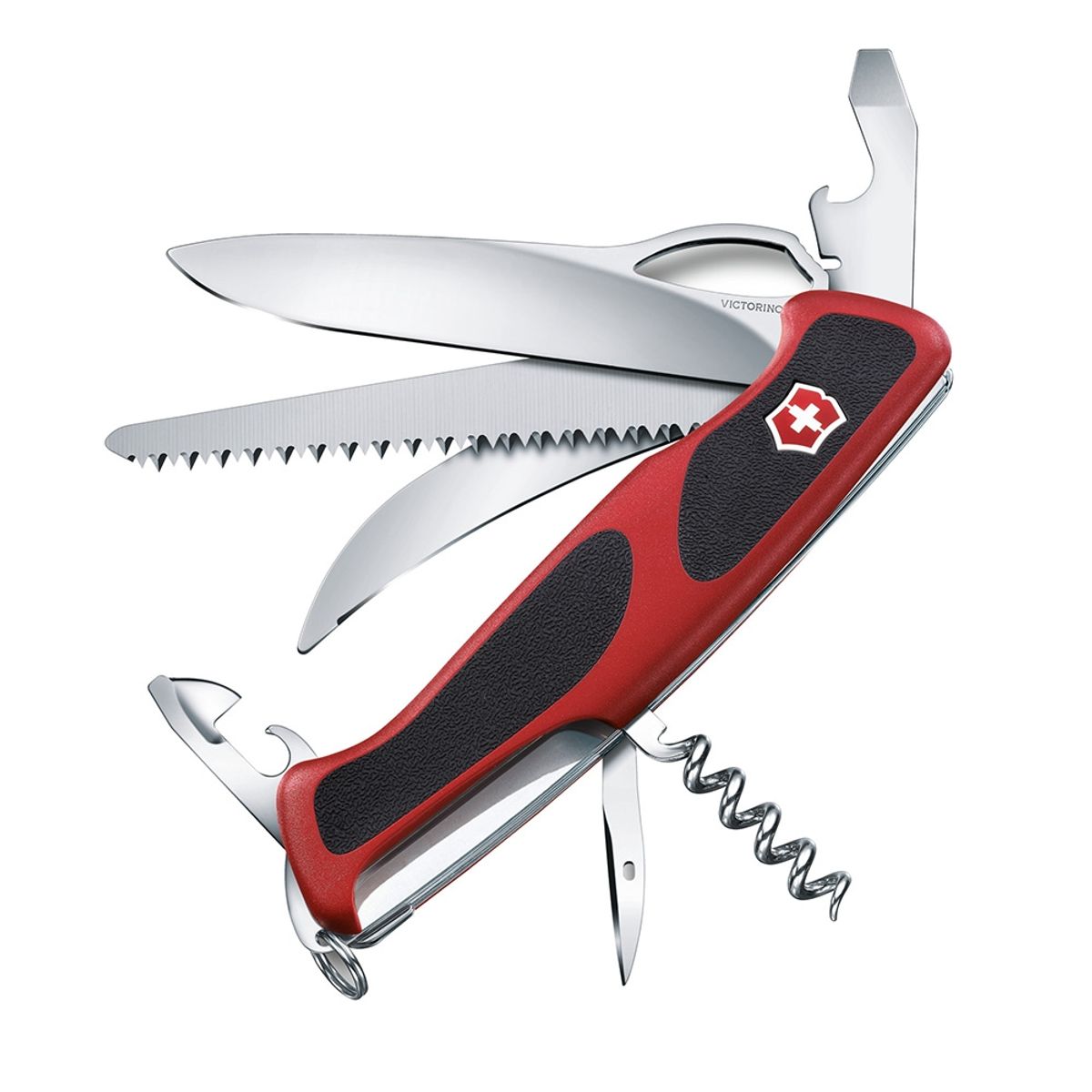 VICTORINOX - Navaja Ranger Grip 57 Hunter color Rojo/Negro Victorinox