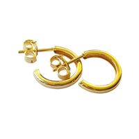 Aros Argolla Mini 12mm Enchapado Oro 18K