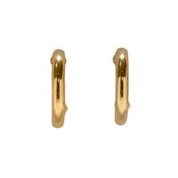 Aros Argolla Tubo 20mm Enchapado Oro 18K