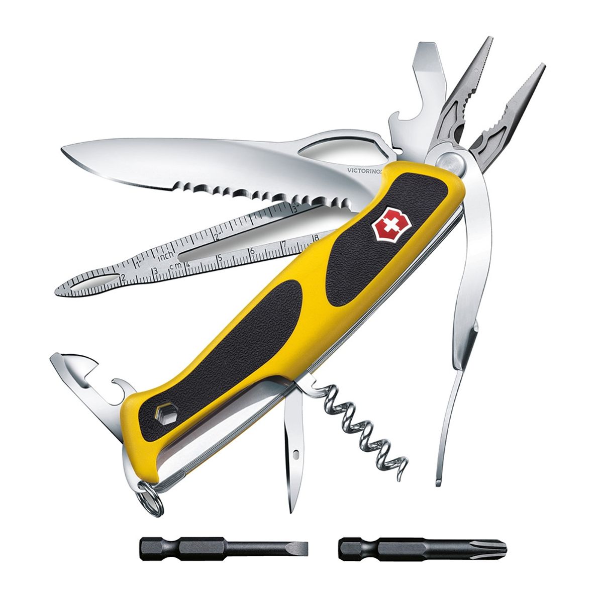 VICTORINOX - Navaja Ranger Grip Boatsman color Amarillo Victorinox